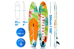 Надувна SUP дошка THUNDER 350 см (TROPI-LIGHT) - мініатюра 3