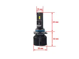 Автолампа Cyclone LED 9006 6000K type 45 - мініатюра 3