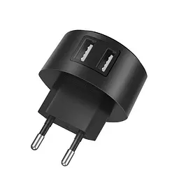 СЗУ Hoco C67A Shell 2.4 A/2 USB Black - мініатюра 2
