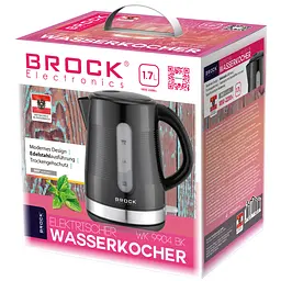 Електрочайник Brock WK 9904 BK 1850Вт 1.7л чорний - мініатюра 2