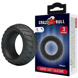 Ерекційне кільце Crazy Bull Dilson 5 см (чорний) - мініатюра 12