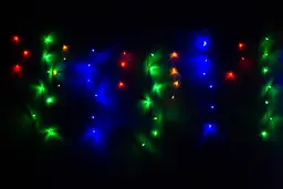 Світлодіодна новорічна гірлянда Devilon бахрома RGB LED 200 л (950163) - мініатюра 2