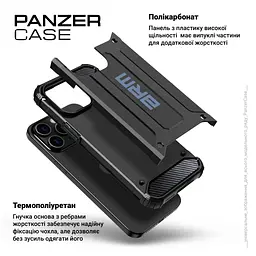 Чохол до мобільного телефона Armorstandart Panzer Samsung S25 Plus Black (ARM81551) - мініатюра 4