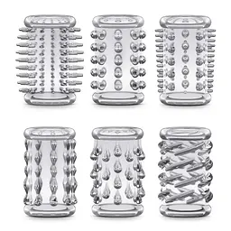 Насадка на пеніс Blush Stay Hard Cock Sleeve Kit, 6 шт. (прозорий)