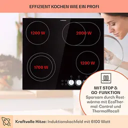 Варильна поверхня електрична Klarstein EasyCook 4 6100 Вт (10034604) - мініатюра 8