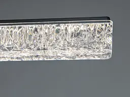 Підвісна LED-люстра Diasha XH1001/1000BK, чорна, 100×4 см, 28 W - мініатюра 6