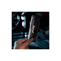 Модуль пам'яті для комп'ютера DDR4 32GB (2x16GB) 3200 MHz Beast RGB Black Kingston Fury (ex.HyperX) (KF432C16BB12AK2/32WP) - мініатюра 11