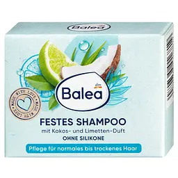 Твердий шампунь Balea Kokos & Limette з ароматом кокосу та лайму, 60 г