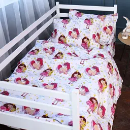 Простирадло Mirson 17-0704 Принцеса та Єдиноріг 200x220 см бязь різнобарвне (2200010500875) - мініатюра 3