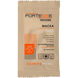 Маска Fortesse Professional Color Up&Protect Стойкость цвета, для окрашенных волос, 15 мл