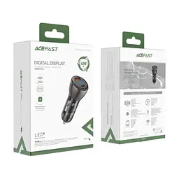 Зарядний пристрій Acefast 2xUSB 63W (USB-C + USB-A) B6 with digital display (6974316280972) - мініатюра 2