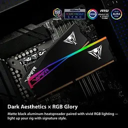 Модуль пам'яті для комп'ютера DDR5 32GB (2x16GB) 6400 MHz Viper Elite 5 Ultra RGB Patriot (VEUR532G6432K) - мініатюра 9