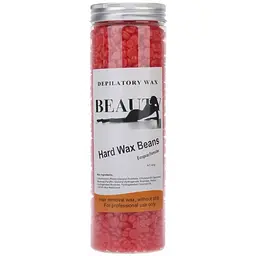Плівковий віск для депіляції Hard Wax Beans Red 400 г — професійний гарячий віск у гранулах без смужок