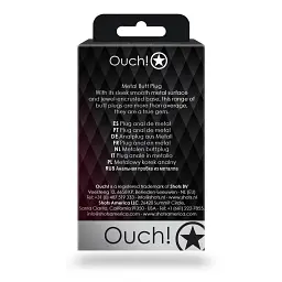 Анальна пробка Ouch! Heart Gem Butt Plug S, 6.2 см (золотистий) - мініатюра 9