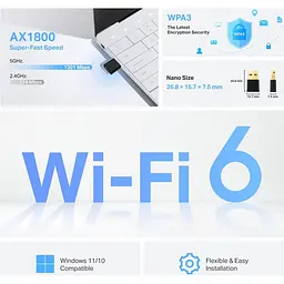 Wi-Fi адаптер TP-Link Archer TX20U Nano [136837] - мініатюра 4