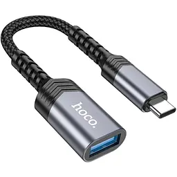 Мульти адаптер хаб Hoco UA24 Type-C to USB 3.0 сірий