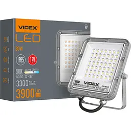 Світлодіодний прожектор Videx Premium F2 30W 5000K AC/DC12-48V (VL-F2-305G-12V) [144843] - мініатюра 6