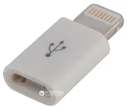 Адаптер Lapara компактний Apple Lightning на Micro USB для заряджання iPhone 5/5S/6/6+, iPad, білий (LA-Lightning-MicroUSB-adaptor