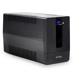 Джерело безперебійного живлення NJOY Horus Plus 1000 (PWUP-LI100H1-AZ01B), Lin.int., AVR, 4 x евро, USB, LCD, пластик - мініатюра 3