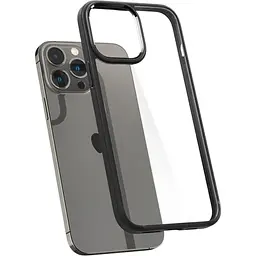 Оригінальний протиударний чохол Spigen Ultra Hybrid для iPhone 13 Pro Max (6.7") Matte Black (ACS03205)