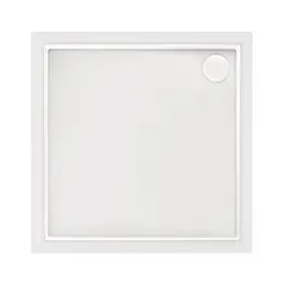 Душовий піддон Qtap Tern 301112 100x100x12 см + сифон Білий - мініатюра 3