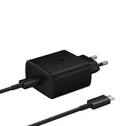 Блок живлення PD Adapter 45W, чорний, з кабелем USB-C, зарядний пристрій для телефону - мініатюра 3