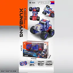 Машина-перевертиш на радіокеруванні, акумулятор 1:20, USB-зарядка, 34.8x19x21.2 см, KS-20Y - мініатюра 4