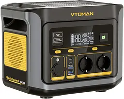 Зарядна станція Vtoman FlashSpeed 600 (499 Вт/г) 600W AC,MPTT,LiFePo4 - мініатюра 2