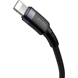 Кабель Baseus Cafule cable Type-C to iP PD 18W/20W 1m Gray+Black - мініатюра 5