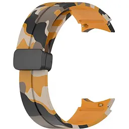 Ремінець для Samsung Galaxy Watch 4 Classic 46mm - жовто-чорний ширина кріплення 20мм силікон Watchbands Cls-color (W30-6WB87751991) - мініатюра 2
