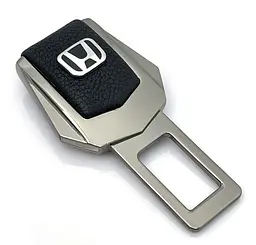 Заглушка ремня безпеки з логотипом Honda Темний хром 1 шт