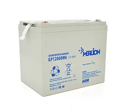 Акумуляторна батарея AGM MERLION GP-12800M8 12V 80Ah - мініатюра 1