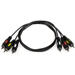 Кабель мультимедійний 3xRCA M to 3xRCA M 1.8m Atcom (10711)