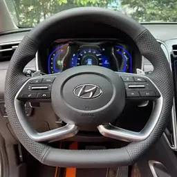 Чохол Обплетення Керма для Hyundai Tucson/Elantra/Sonata 2021-2023 Шкіра (Модельна Викрійка) №29