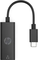 Перехідник USB 3.0 Type-C --> Ethernet RJ45 HP чорний - мініатюра 2