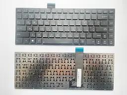 Клавіатура для ноутбуків Asus S400, S451, X402 чорна без рамки