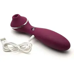 Вакуумний вібратор KisToy Polly Plus Violet - мініатюра 4