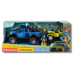 Ігровий набір OTAMANKO Автотуризм Позашляховик з квадроциклом і мотоциклом - мініатюра 6