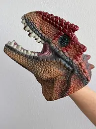 Іграшка на руку Dino Toys Динозавр червоно-коричневий (Q9899-780) - мініатюра 2