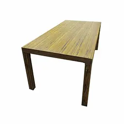 Стіл обідній Seta Decor із кокосовими вставками