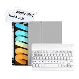Чохол до планшета BeCover with keyboard Apple iPad Mini 6 2021 Gray (712988)