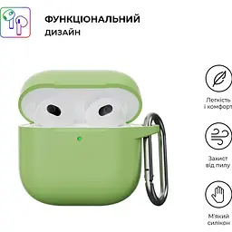 Чохол ArmorStandart Hang Case для Apple AirPods 4 Matcha Green (ARM81286) [118655] - мініатюра 3
