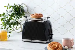 Тостер Honeycomb 850Вт, широкі слоти, пластик, чорний Russell Hobbs kuh0014899 - мініатюра 5