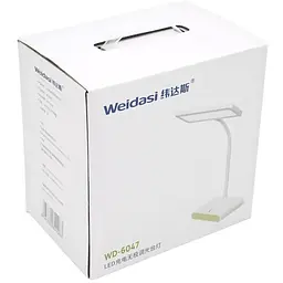 Настільна лампа Weidasi WD-6047 5W 20 LED 233 Lm сенсорне керування 2400 mAh White Box - мініатюра 3