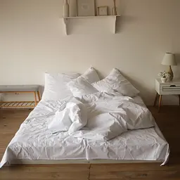 Комплект постільної білизни двоспальний 180 x 220 см Сатин White Білий - мініатюра 5