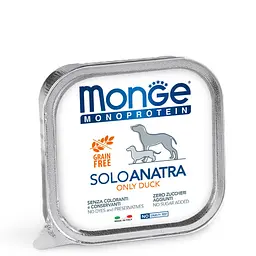 Паштет Monge Dog Solo з качкою для собак усіх порід 150 гр