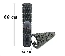 Масажний ролер Grid Roller 60 см v.3.1 чорний EasyFit fit0025024