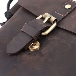 Вінтажна сумка через плече з натуральної шкіри Vintage s_15084 коричнева - мініатюра 6