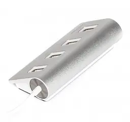 USB-Хаб Maxxter USB 2.0 4хUSB2.0 Silver (HU2A-4P-01) - мініатюра 3