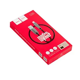 Кабель Hoco U35 Pisces Cable USB to Lightning 2A 1,2m Black - мініатюра 2
